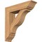 Ekena Millwork Funston Traditional Smooth Bracket w/ Offset Brace, Western Red Cedar, 7 1/2"W x 30"D x 30"H BKT0806X30X30FST01SWR - alternate 1